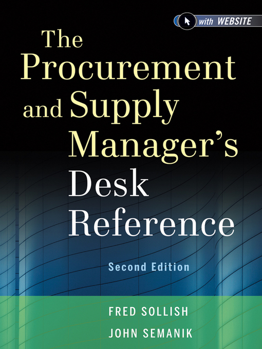 Cover image for The Procurement and Supply Manager's Desk Reference
